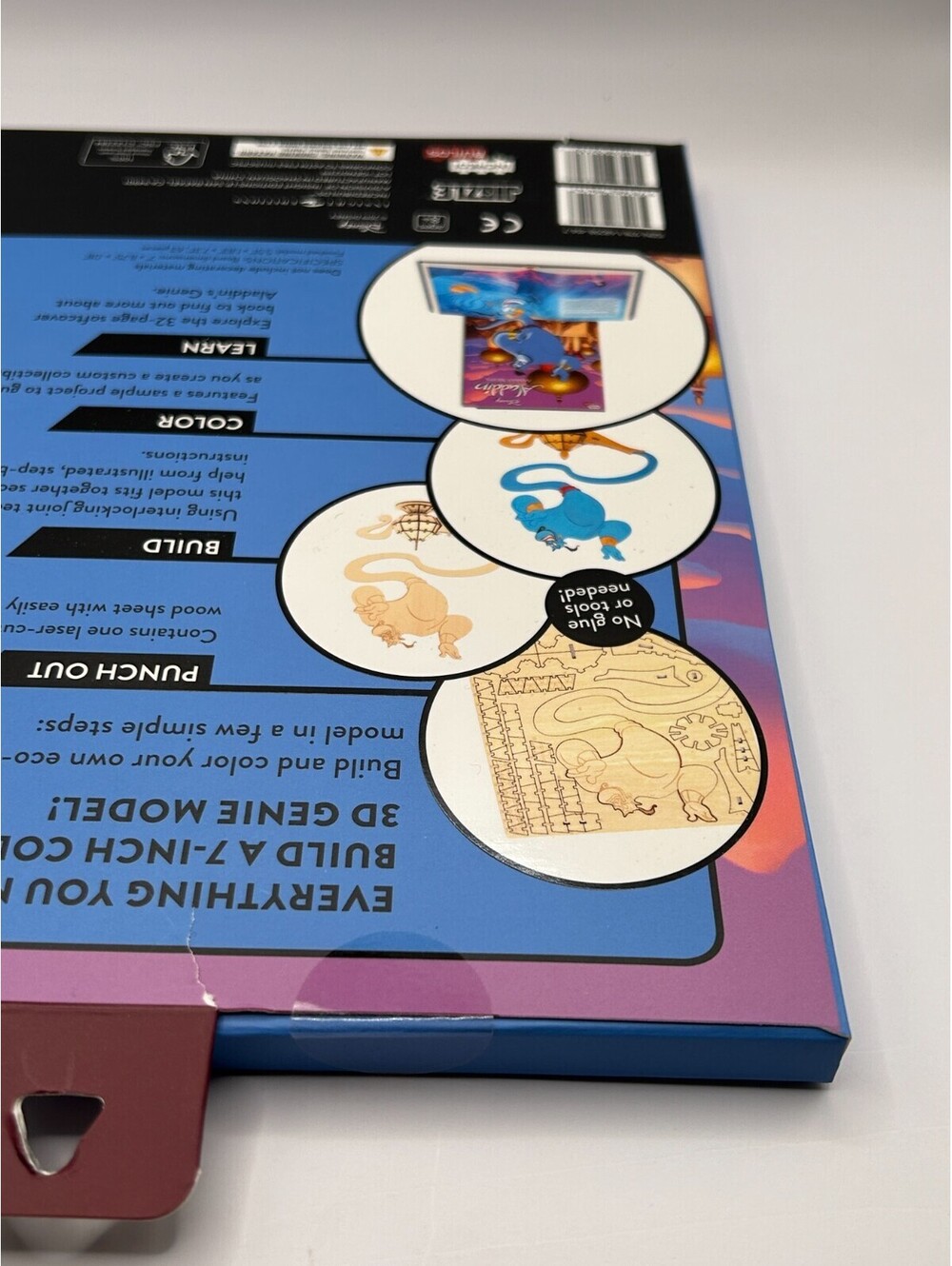IncrediBuilds Disney Aladdin Genie Book & 3D Wood Model Kit Sealed Ages 8+ - Picture 5 of 10